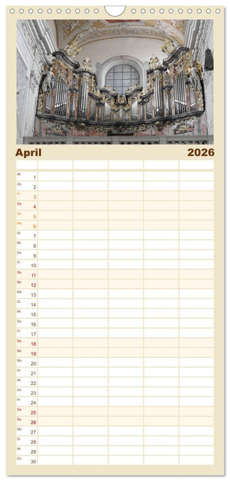 Fantastische Welt der Orgeln (CALVENDO Familienplaner 2026)