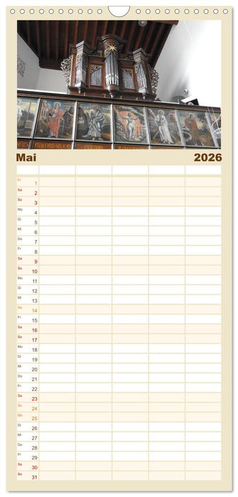 Fantastische Welt der Orgeln (CALVENDO Familienplaner 2026)