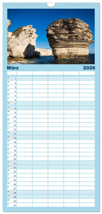 Korsika Wild und Frei (CALVENDO Familienplaner 2026)