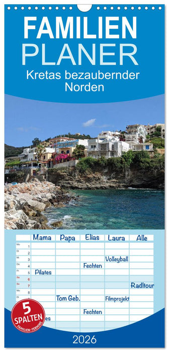 Kretas bezaubernder Norden (CALVENDO Familienplaner 2026)