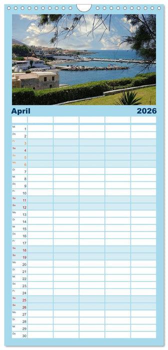 Kretas bezaubernder Norden (CALVENDO Familienplaner 2026)