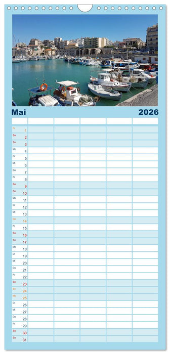 Kretas bezaubernder Norden (CALVENDO Familienplaner 2026)