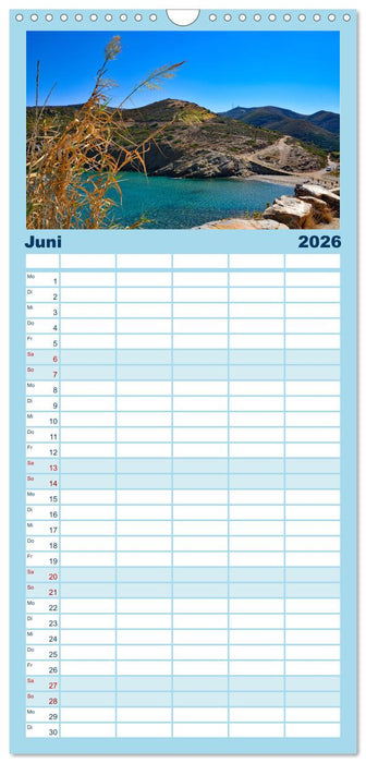 Kretas bezaubernder Norden (CALVENDO Familienplaner 2026)