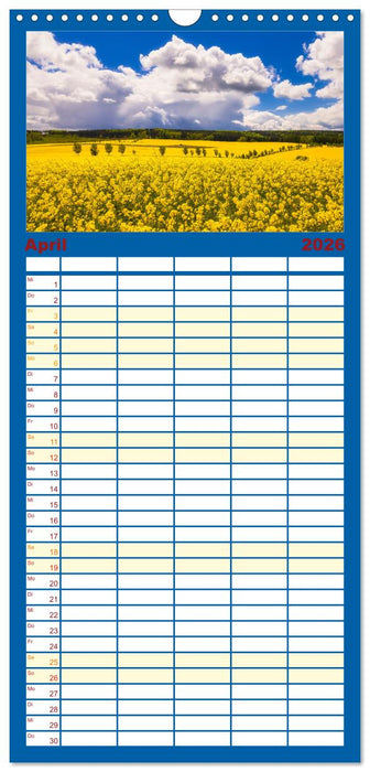 Stimmungsvolle Landschaften in Sachsen (CALVENDO Familienplaner 2026)