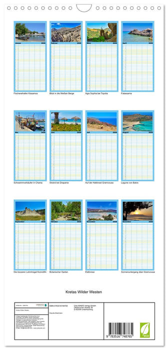 Kretas Wilder Westen (CALVENDO Familienplaner 2026)