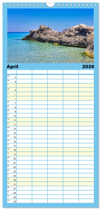 Kretas Wilder Westen (CALVENDO Familienplaner 2026)