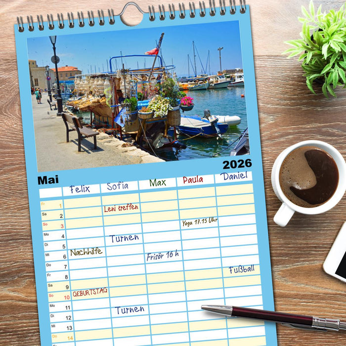 Kretas Wilder Westen (CALVENDO Familienplaner 2026)