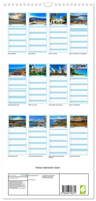 Kretas malerischer Osten (CALVENDO Familienplaner 2026)