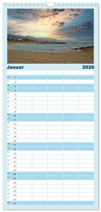 Kretas malerischer Osten (CALVENDO Familienplaner 2026)