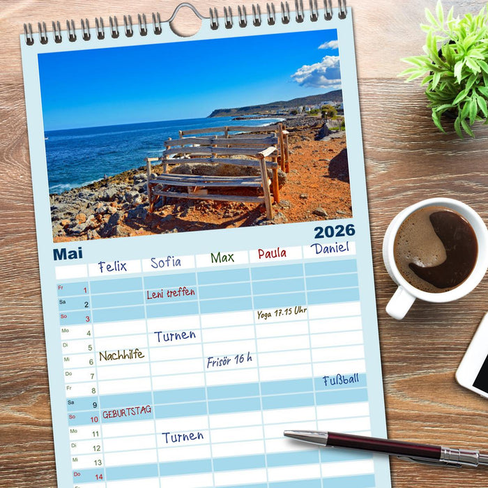 Kretas malerischer Osten (CALVENDO Familienplaner 2026)