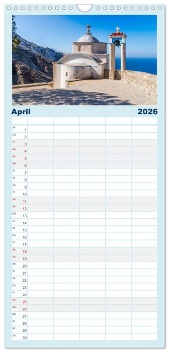 Karpathos - Malerische Insel in der Ägäis (CALVENDO Familienplaner 2026)