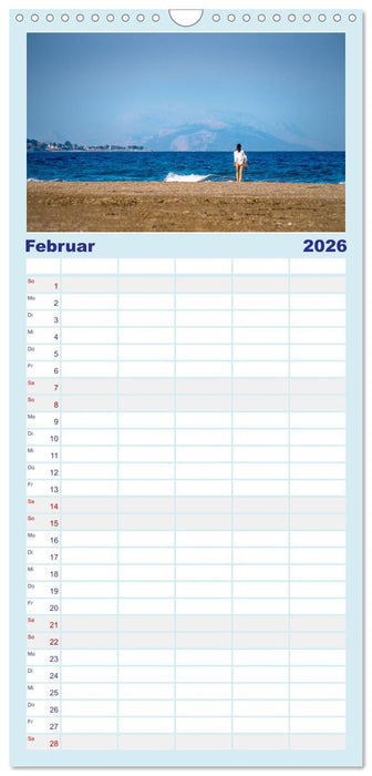 Strände der Insel Rhodos (CALVENDO Familienplaner 2026)