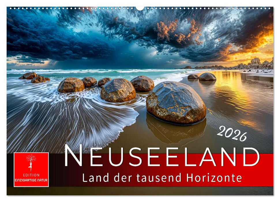 Neuseeland - Land der tausend Horizonte (CALVENDO Wandkalender 2026)