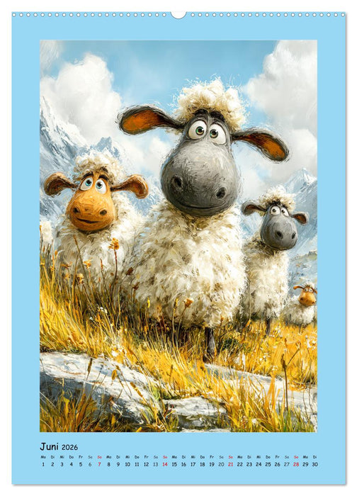 Glückliche Tiere. Ein lieblicher Kinderkalender (CALVENDO Wandkalender 2026)