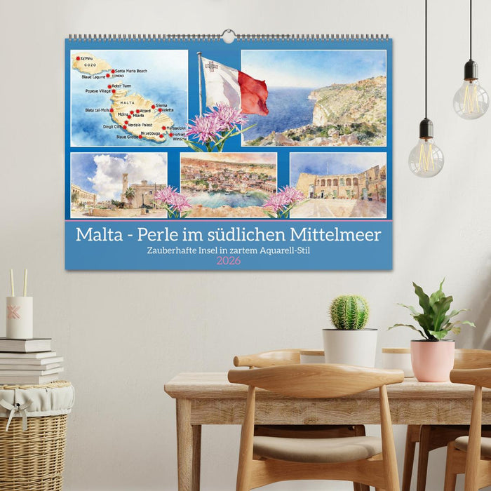 Malta - Perle im südlichen Mittelmeer (CALVENDO Wandkalender 2026)
