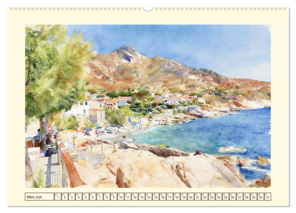 Elba - Insel imToskanischen Archipel (CALVENDO Wandkalender 2026)