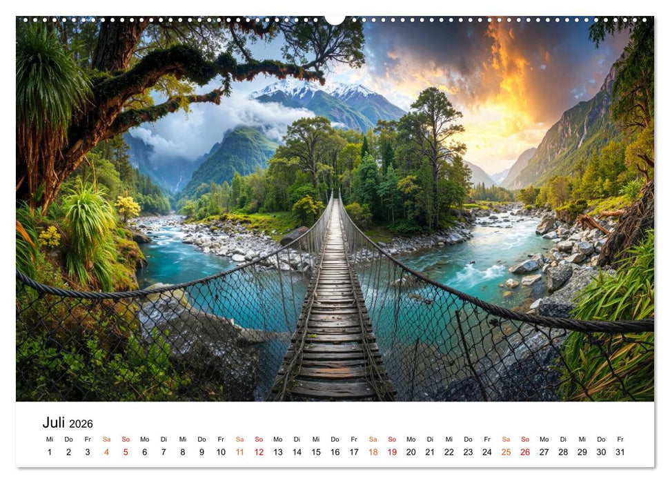 Neuseeland - Land der tausend Horizonte (CALVENDO Premium Wandkalender 2026)