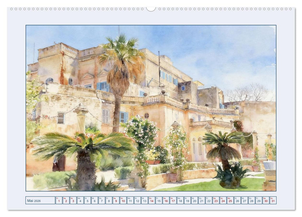Malta - Perle im südlichen Mittelmeer (CALVENDO Premium Wandkalender 2026)