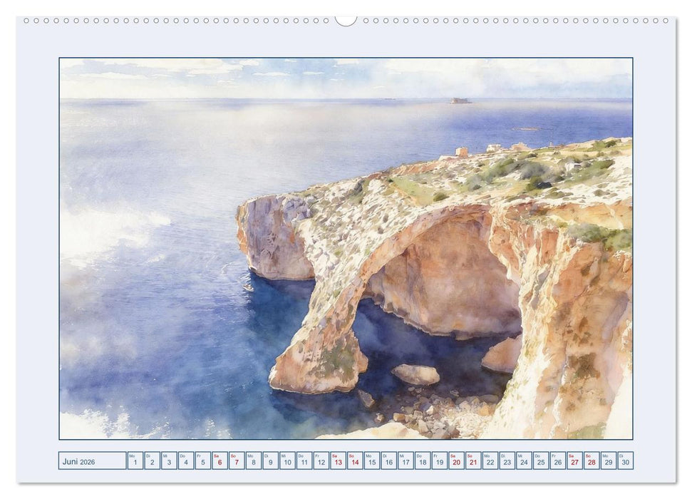 Malta - Perle im südlichen Mittelmeer (CALVENDO Premium Wandkalender 2026)