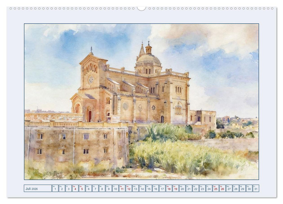 Malta - Perle im südlichen Mittelmeer (CALVENDO Premium Wandkalender 2026)