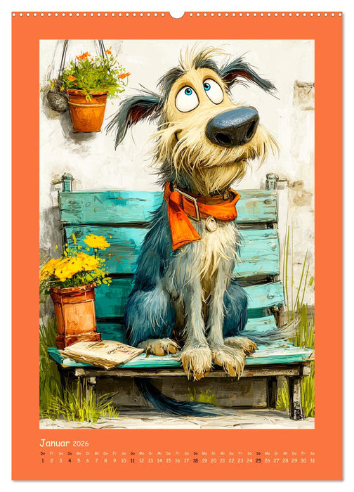 Glückliche Tiere. Ein lieblicher Kinderkalender (CALVENDO Premium Wandkalender 2026)