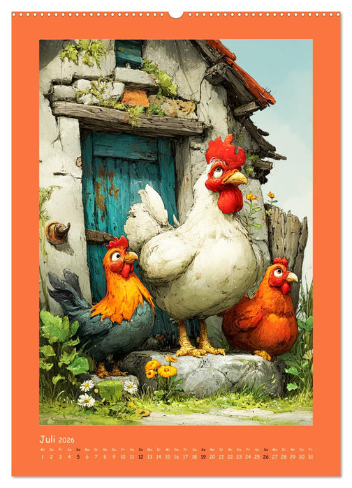 Glückliche Tiere. Ein lieblicher Kinderkalender (CALVENDO Premium Wandkalender 2026)