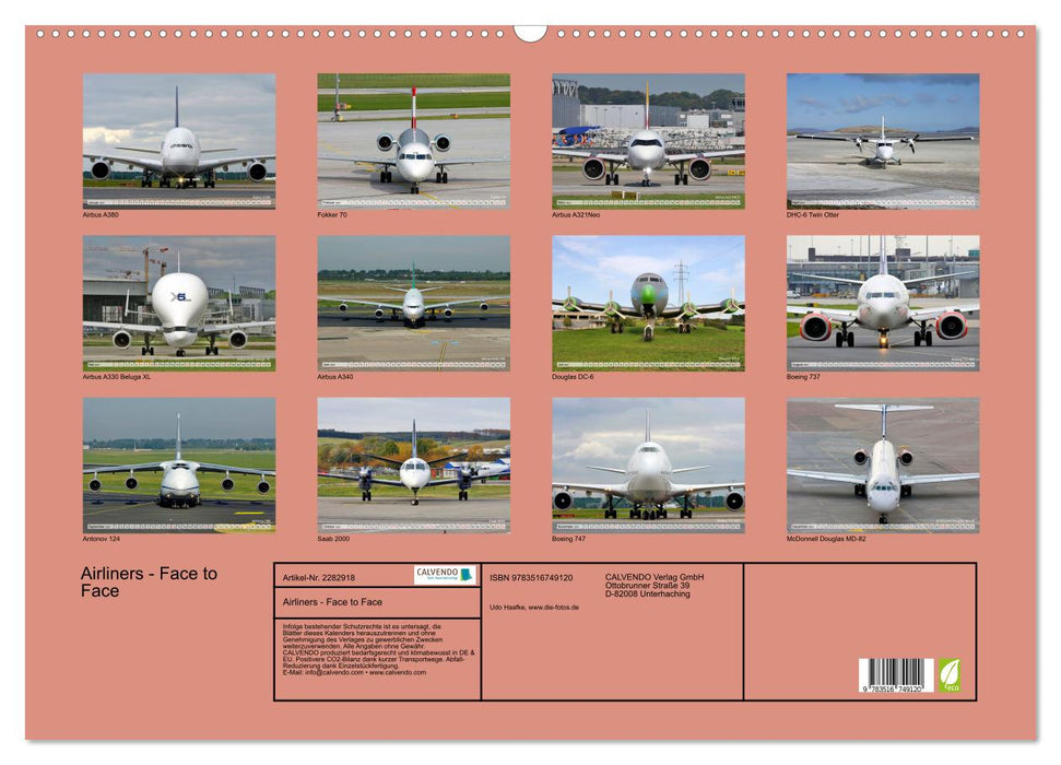 Airliners - Face to Face (CALVENDO Wandkalender 2027)