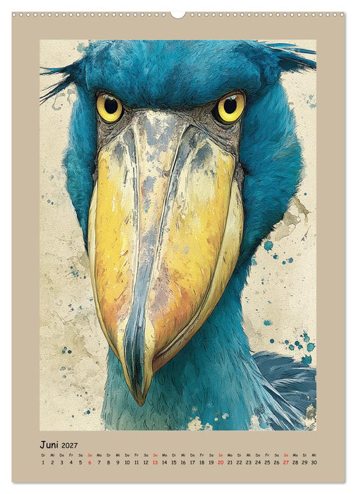 Abu Markub. Der imposante Schuhschnabel (CALVENDO Wandkalender 2027)