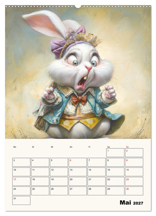Wundersame Seelen. Kaninchen zwischen Fantasie, Humor und feiner Poesie (CALVENDO Wandkalender 2027)