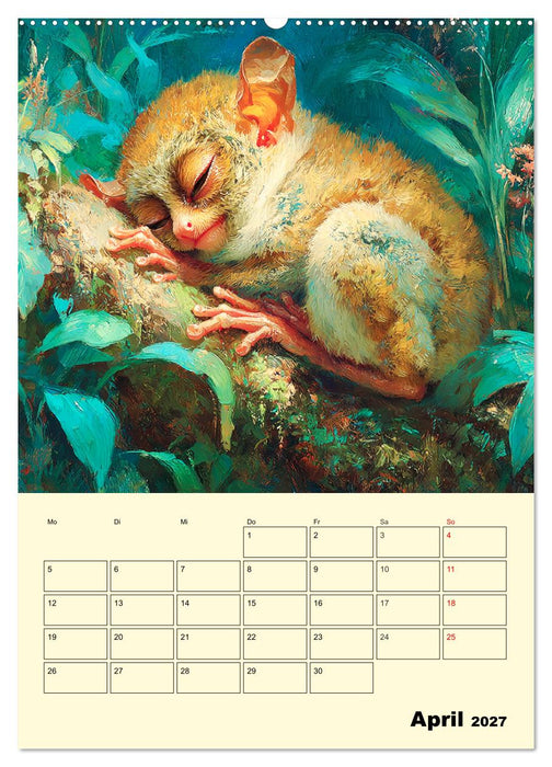 Koboldmakis. Kleine Hüter des Dschungels (CALVENDO Wandkalender 2027)