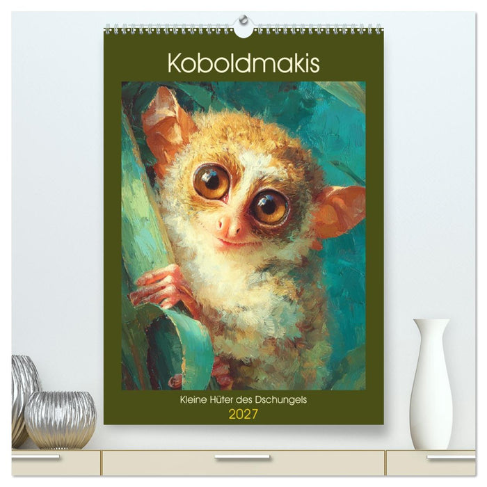 Koboldmakis. Kleine Hüter des Dschungels (CALVENDO Premium Wandkalender 2027)