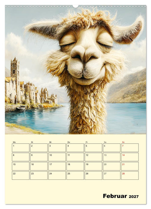 Lama la Vida. Lama-Momente zwischen Humor und Charakter (CALVENDO Wandkalender 2027)