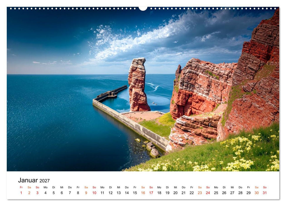 Deutschland - zwischen Bergen und Meeren (CALVENDO Wandkalender 2027)