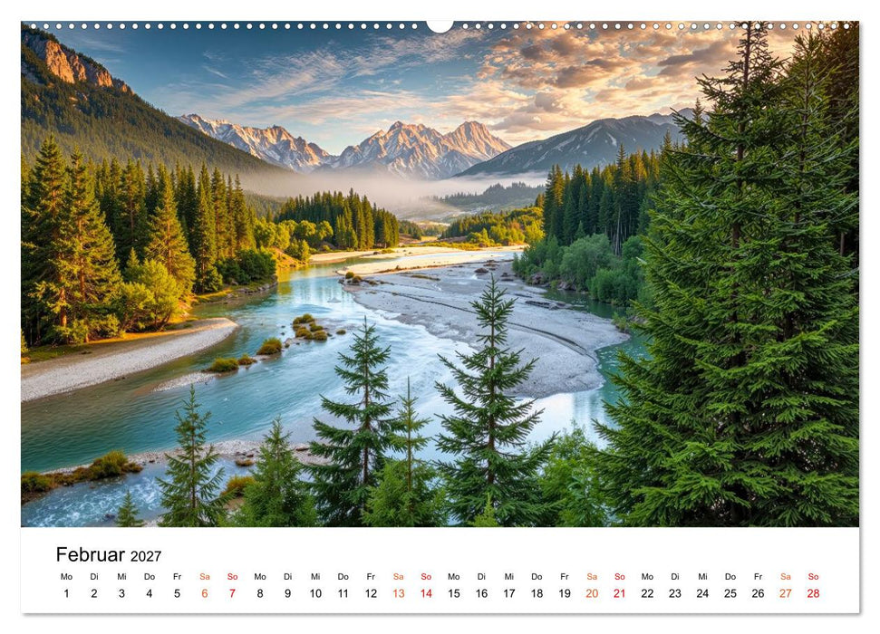 Deutschland - zwischen Bergen und Meeren (CALVENDO Wandkalender 2027)