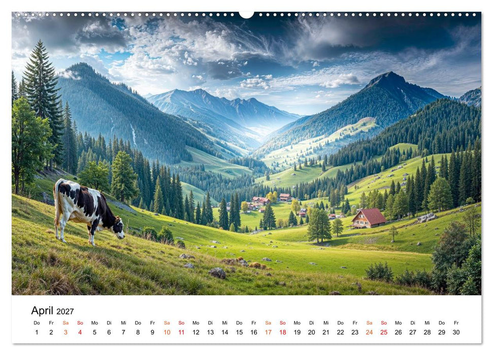 Deutschland - zwischen Bergen und Meeren (CALVENDO Wandkalender 2027)