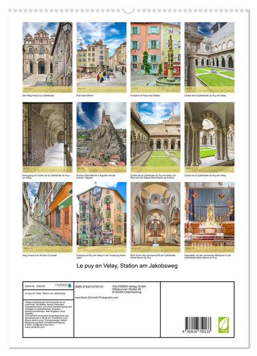Le puy en Velay, Station am Jakobsweg (CALVENDO Premium Wandkalender 2027)