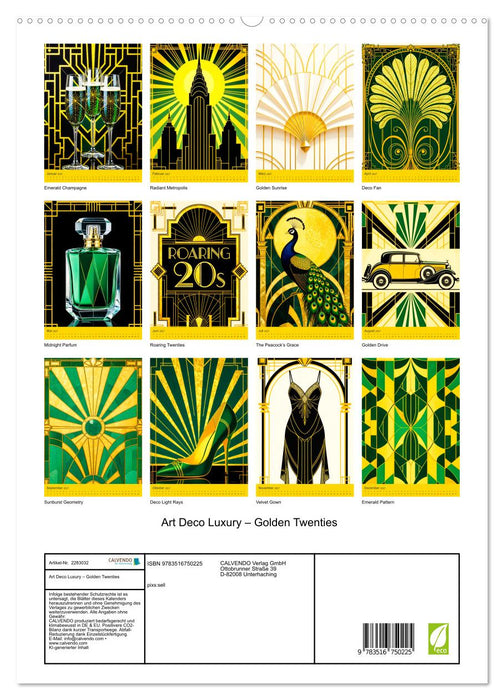 Art Deco Luxury – Golden Twenties (CALVENDO Premium Wandkalender 2027)