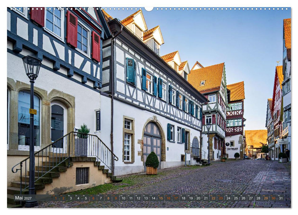 Idyllisches Fachwerk rund um Stuttgart (CALVENDO Wandkalender 2027)