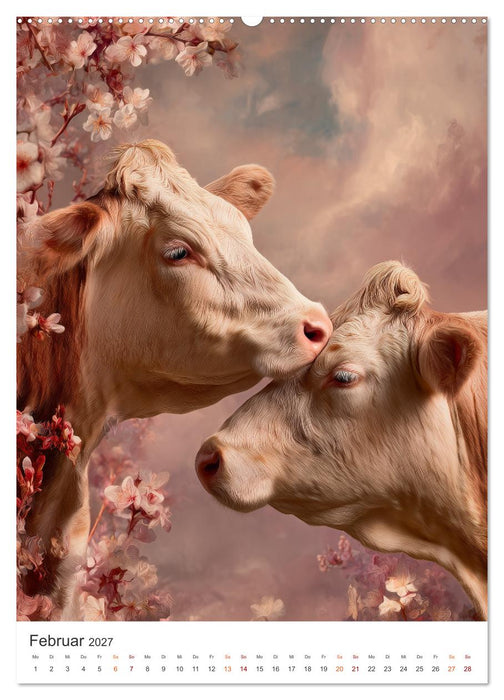 Die Liebe zur Kuh (CALVENDO Wandkalender 2027)