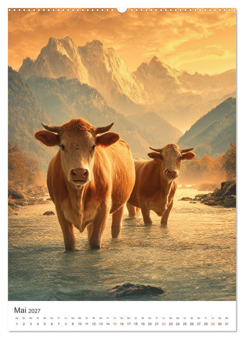 Die Liebe zur Kuh (CALVENDO Wandkalender 2027)