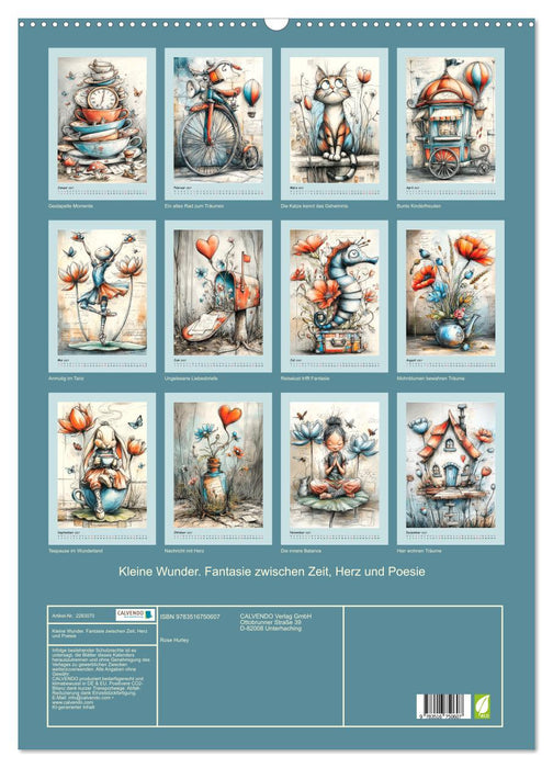 Kleine Wunder. Fantasie zwischen Zeit, Herz und Poesie (CALVENDO Wandkalender 2027)