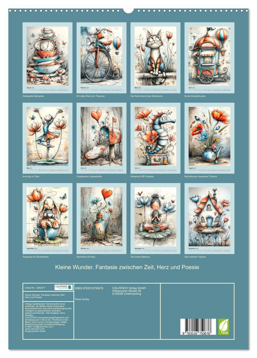 Kleine Wunder. Fantasie zwischen Zeit, Herz und Poesie (CALVENDO Premium Wandkalender 2027)