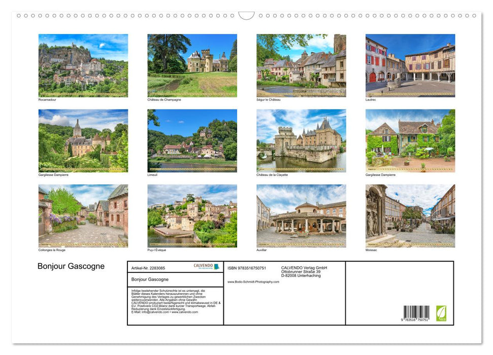 Bonjour Gascogne (CALVENDO Wandkalender 2027)