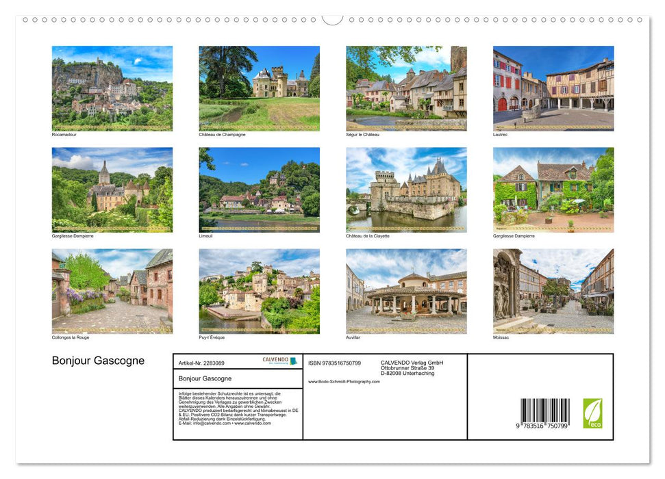 Bonjour Gascogne (CALVENDO Premium Wandkalender 2027)
