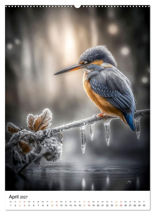 Tiere im Winter - eisige Eleganz (CALVENDO Wandkalender 2027)