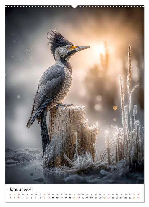 Tiere im Winter - eisige Eleganz (CALVENDO Premium Wandkalender 2027)