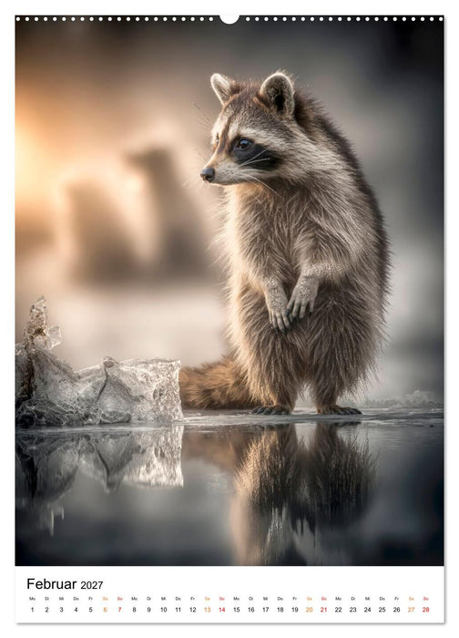 Tiere im Winter - eisige Eleganz (CALVENDO Premium Wandkalender 2027)