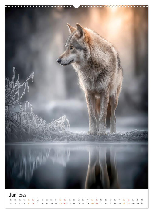 Tiere im Winter - eisige Eleganz (CALVENDO Premium Wandkalender 2027)