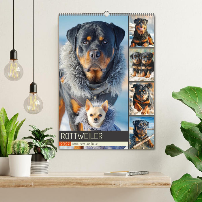 Rottweiler. Kraft, Herz und Treue (CALVENDO Wandkalender 2027)