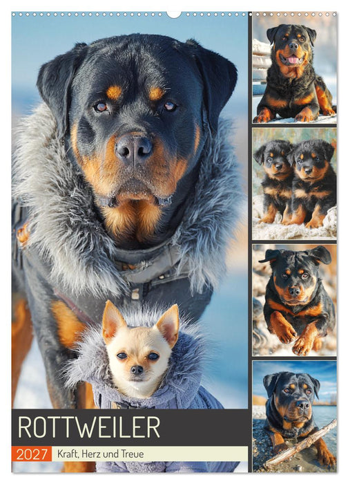 Rottweiler. Kraft, Herz und Treue (CALVENDO Wandkalender 2027)